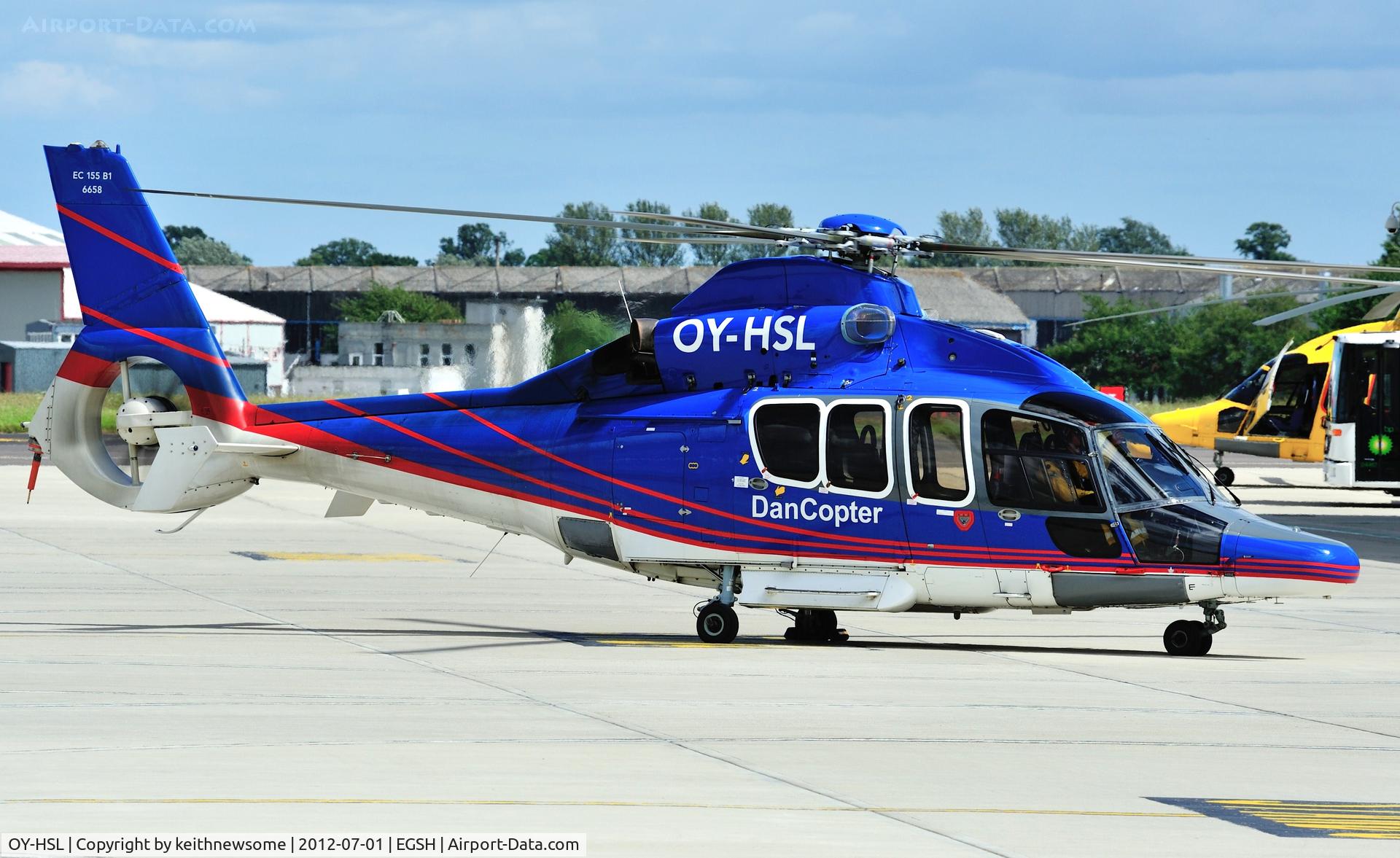 OY-HSL, 2003 Eurocopter EC-155B-1 C/N 6658, DanCopter at Norwich No1.