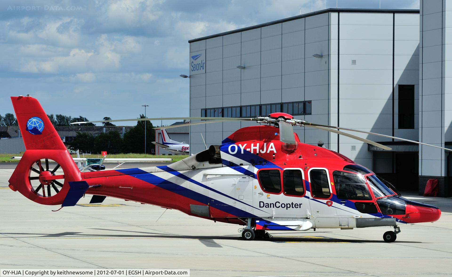 OY-HJA, 2009 Eurocopter EC-155B-1 C/N 6828, DanCopter at Norwich No 2.