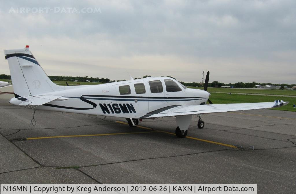 N16MN, Raytheon Aircraft Company G36 C/N E-3658, Raytheon G36 Bonanza on the line.