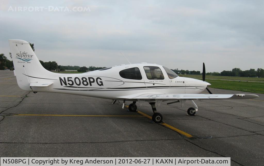 N508PG, 2008 Cirrus SR20 C/N 1978, Cirrus SR20 from Lake Superior University on the line.