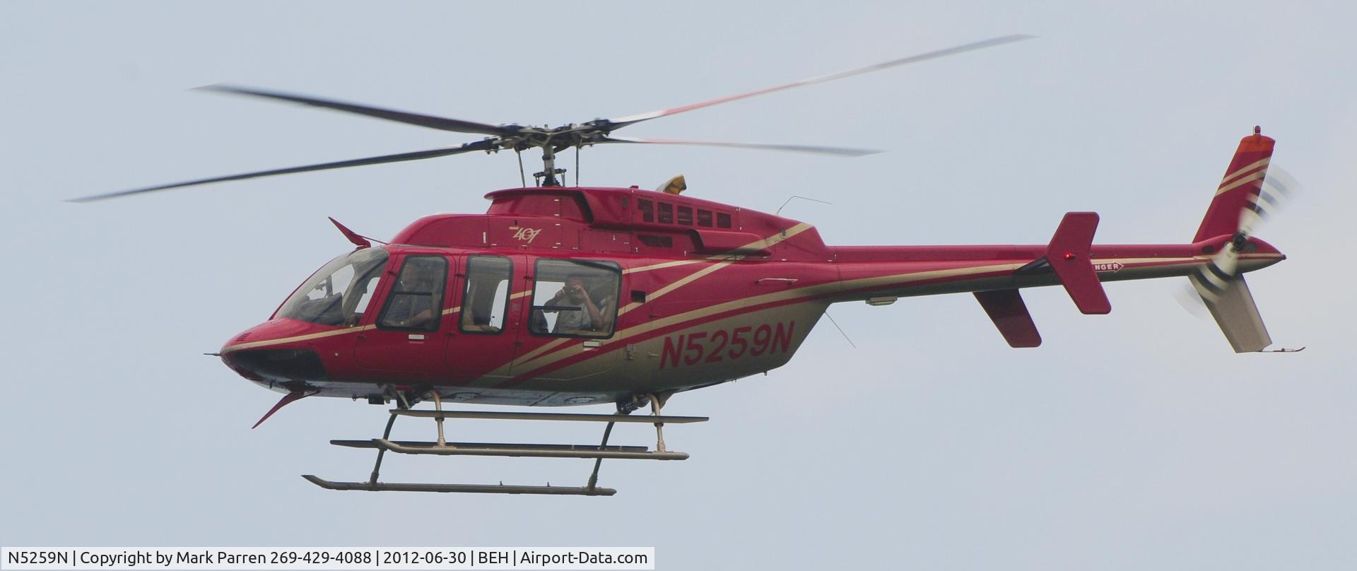 N5259N, 1997 Bell 407 C/N 53192, Fly over of Lest We Forget