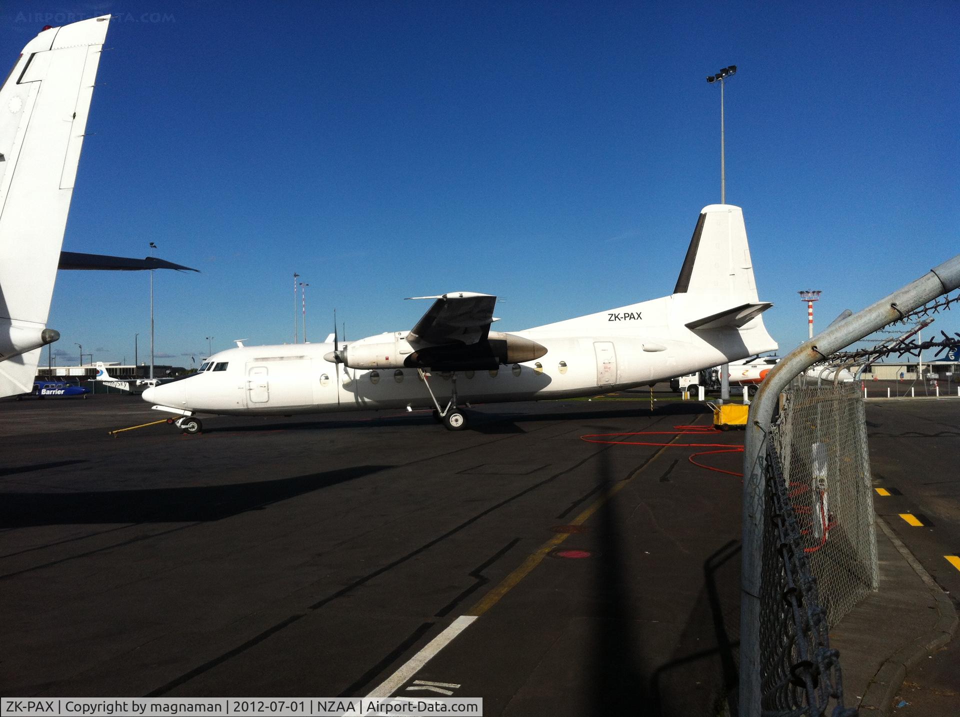 ZK-PAX, 1980 Fokker F-27-500 Friendship C/N 10596, Outside airwork hanger - AKL
