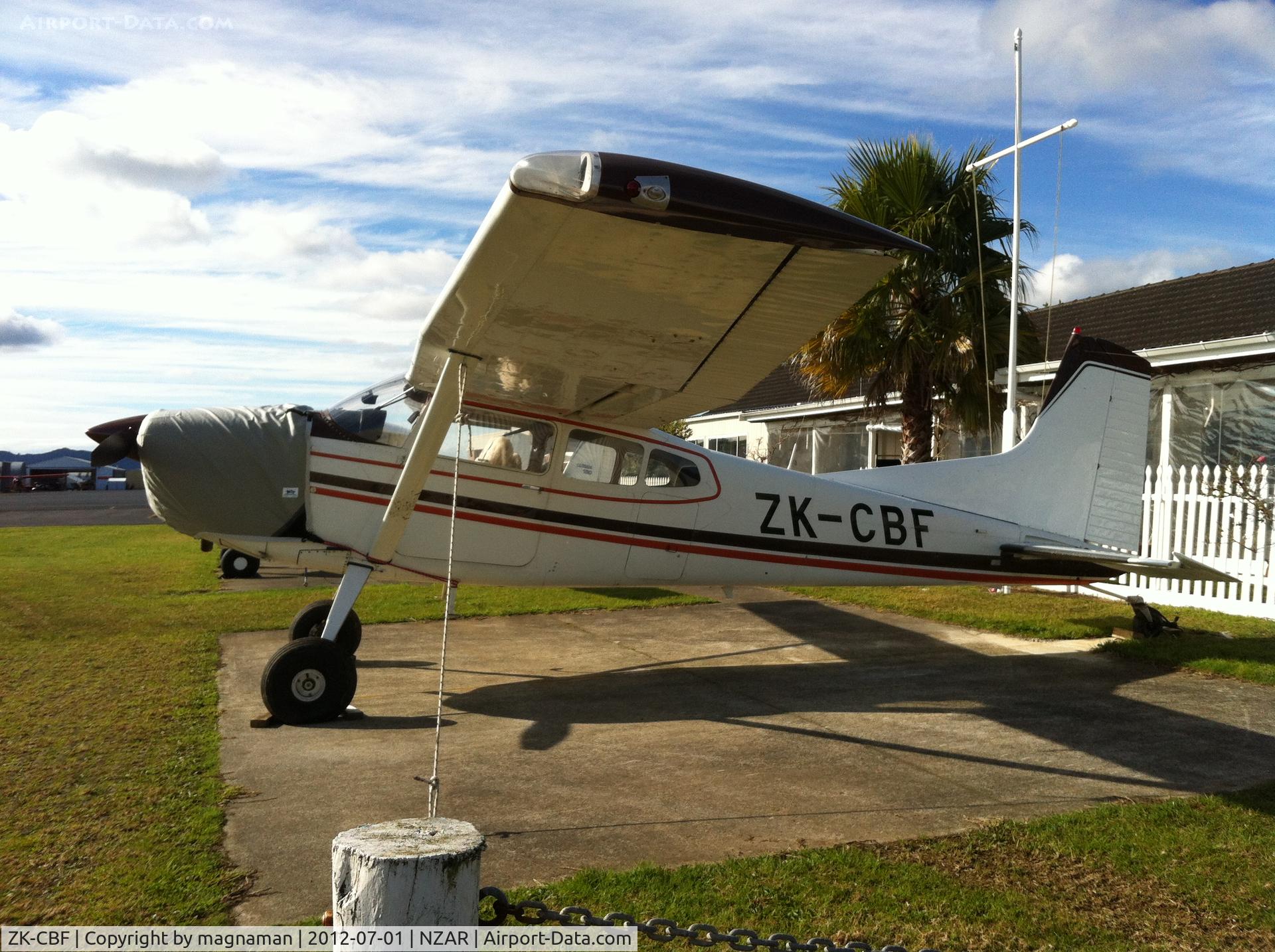 ZK-CBF, 1976 Cessna A185F Skywagon 185 C/N 18503210, Nice old cessna at Ardmore.