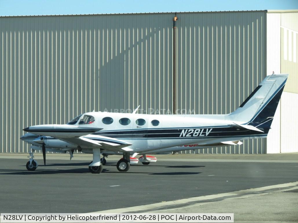 N28LV, 1979 Cessna 340A C/N 340A0754, Parked west of Howard Aviation