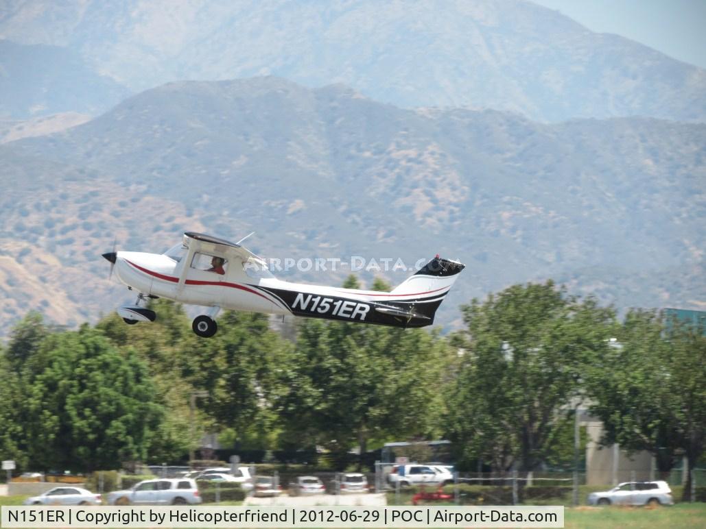 N151ER, 1973 Cessna 150L C/N 15075402, Climbing out after take off