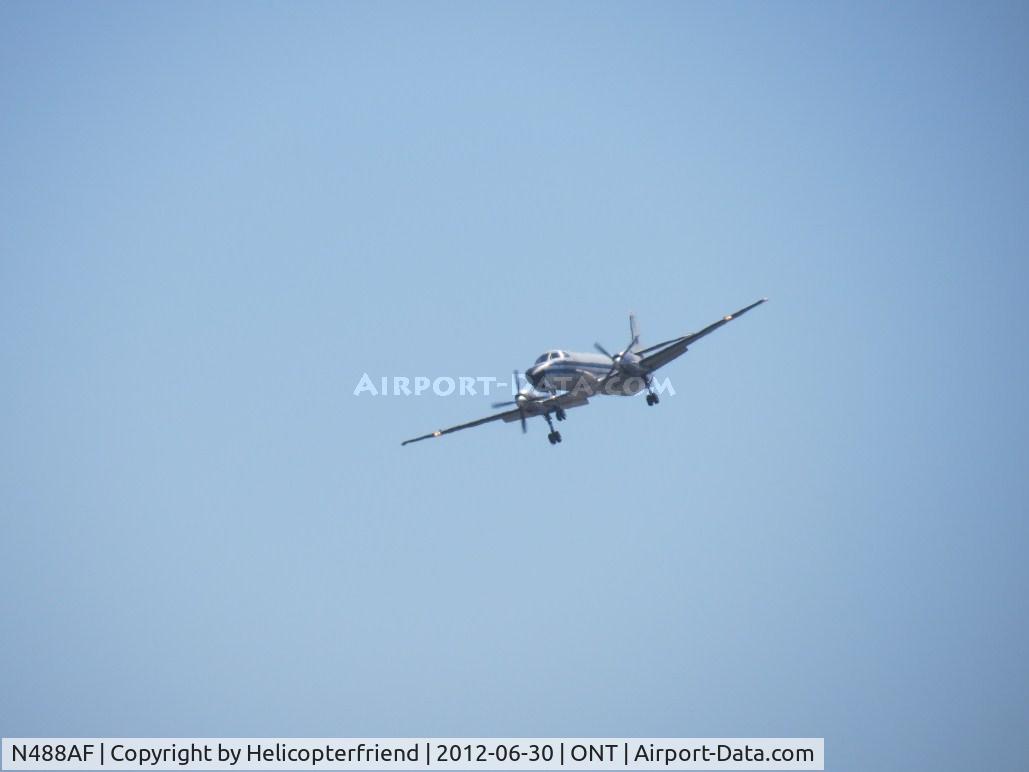N488AF, 1981 Fairchild Swearingen SA-227AC Metro III C/N AC-488, Turning final from base