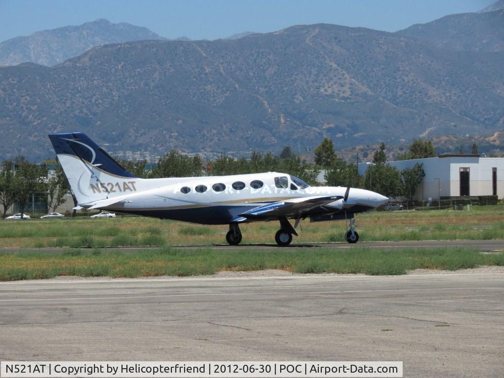 N521AT, 1978 Cessna 414A Chancellor C/N 414A0207, On taxiway Sierra heading to runway 26L