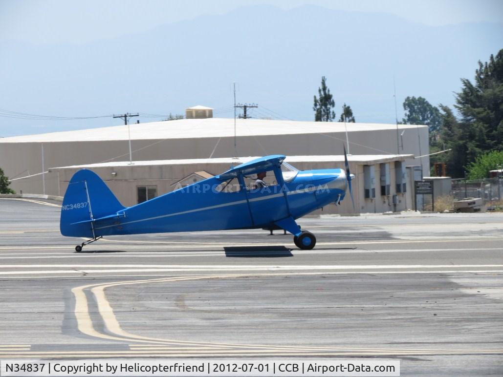 N34837, 1941 Porterfield 75C C/N 1657, Starting take off roll