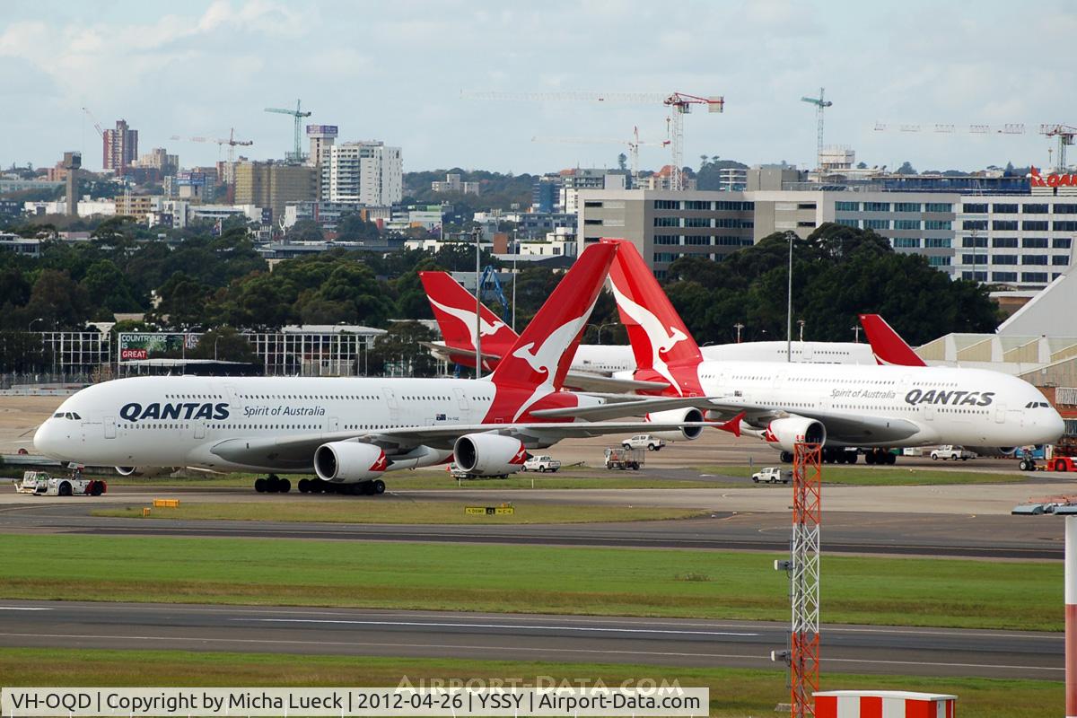VH-OQD, 2008 Airbus A380-842 C/N 026, Some serious heavy metal around...