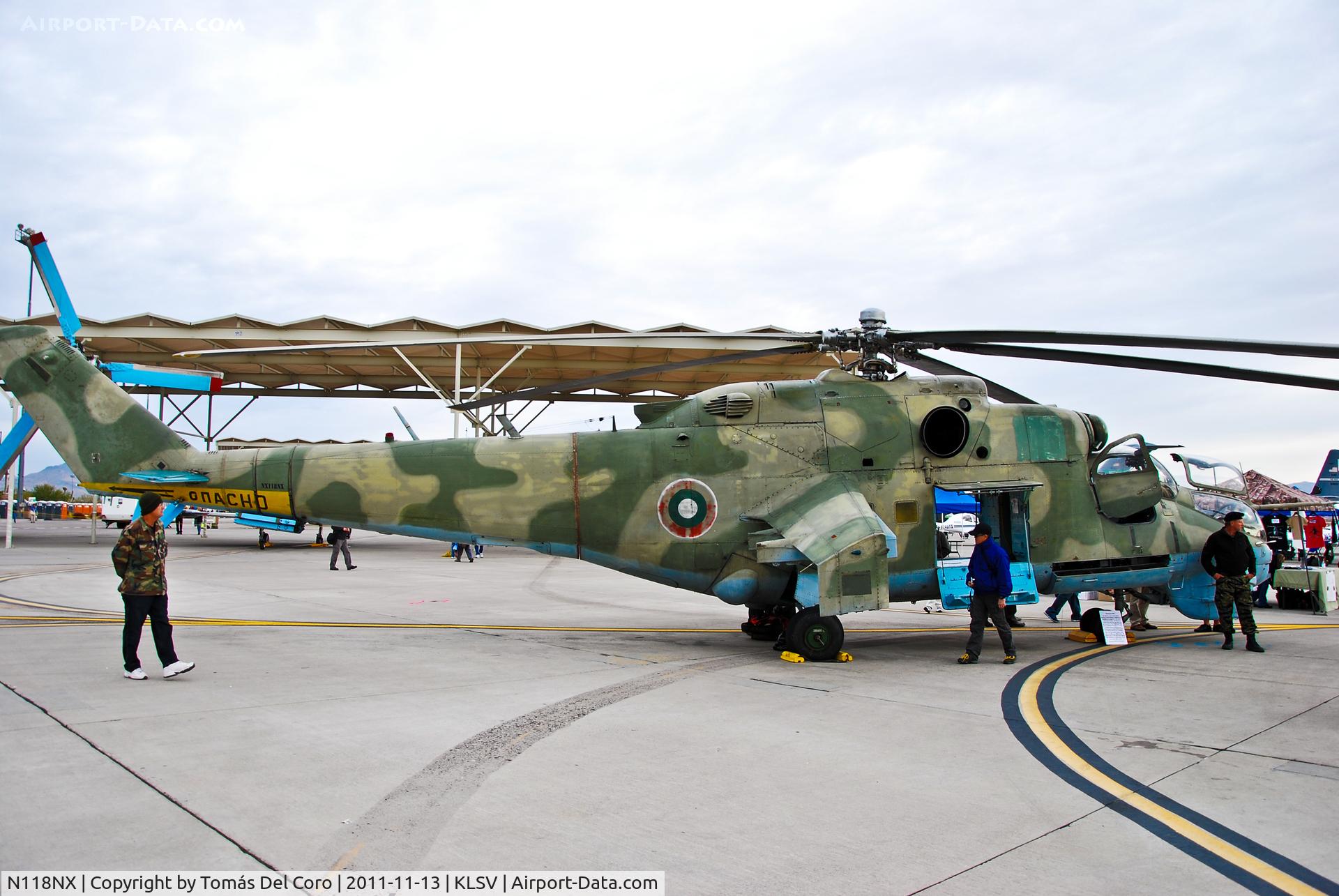 N118NX, Mil MI-24D C/N 150153, Mil Mi-24D NX118NX (cn 150153)

Aviation Nation 2011
Nellis Afb Airport (Las Vegas, NV) KLSV / LSV
November 13, 2011
TDelCoro