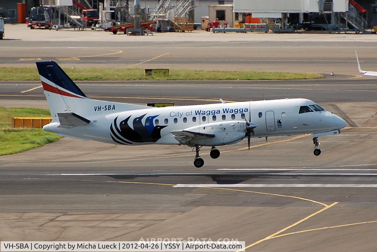 VH-SBA, 1992 Saab 340B C/N 340B-311, At Sydney