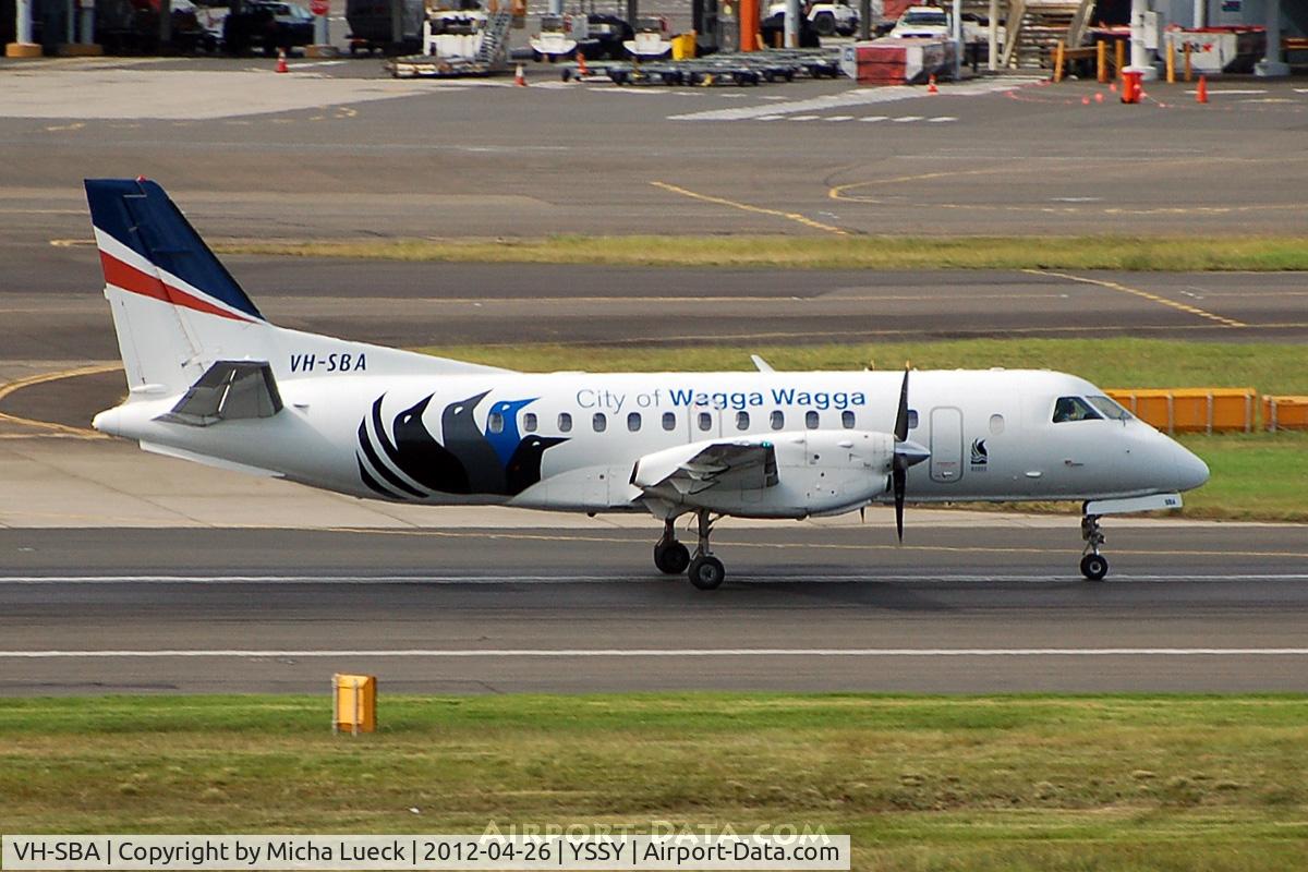 VH-SBA, 1992 Saab 340B C/N 340B-311, At Sydney