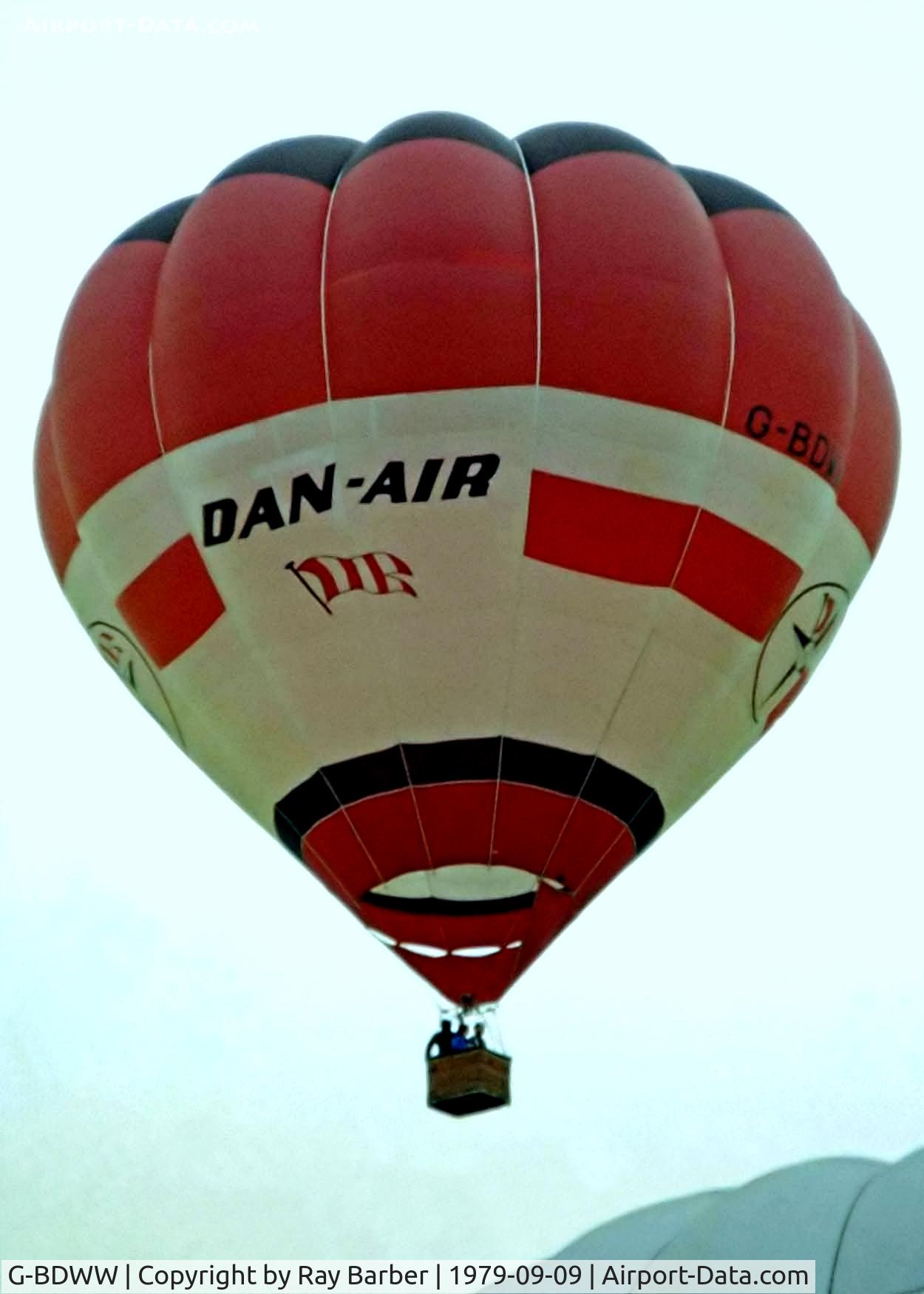 G-BDWW, 1976 Cameron Balloons O-77 C/N 226, Seen at Ashton Court Bristol~G Taken from a slide.