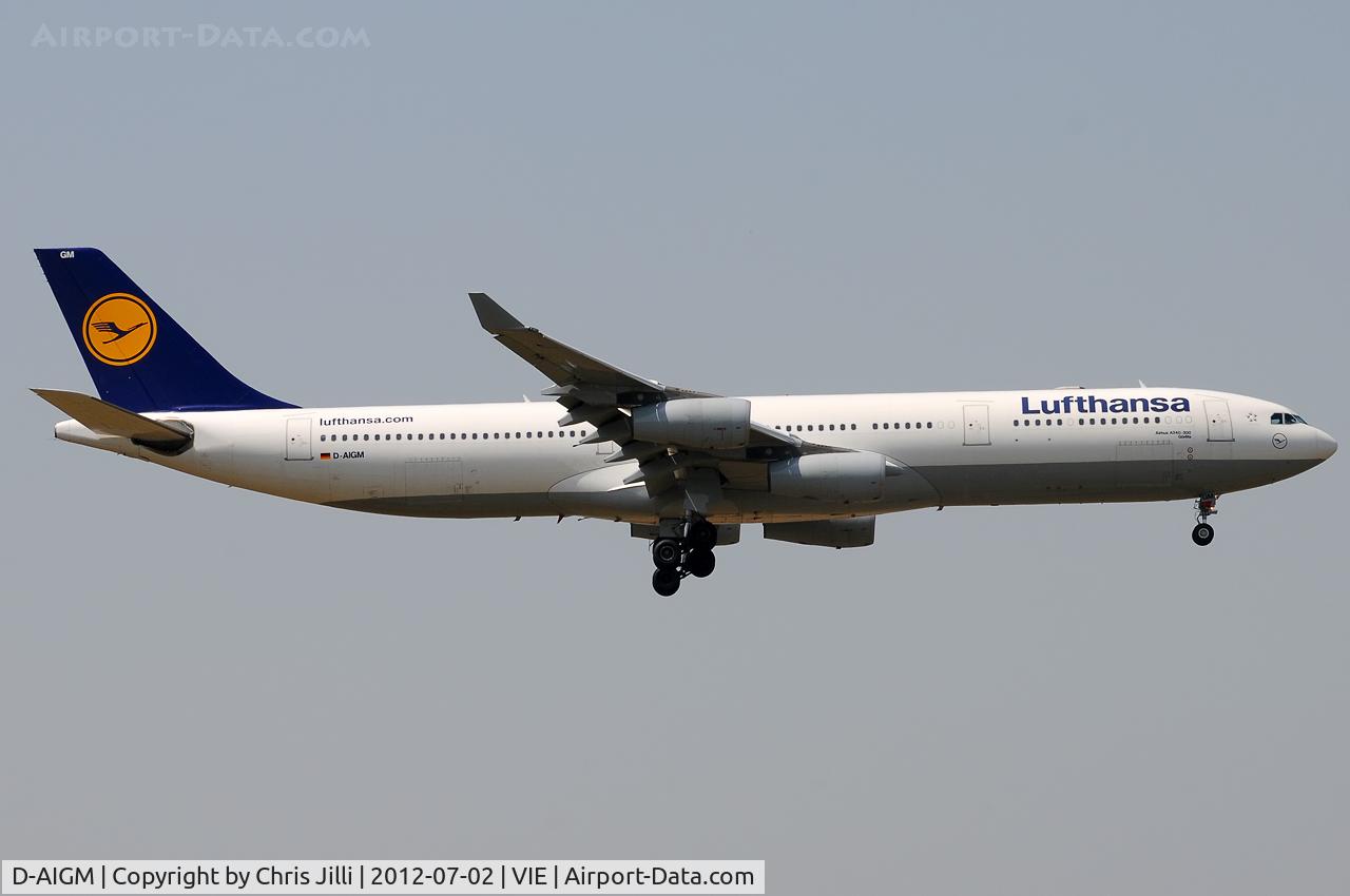 D-AIGM, 1997 Airbus A340-313 C/N 158, Lufthansa - operated on behalf of Austrian Airlines