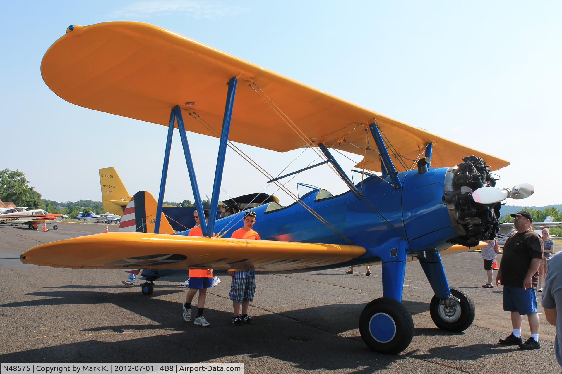 N48575, 1976 Grumman-Schweizer G-164A C/N 1672, N48575 parked at the Wings & Wheels Event at Robertson Field.