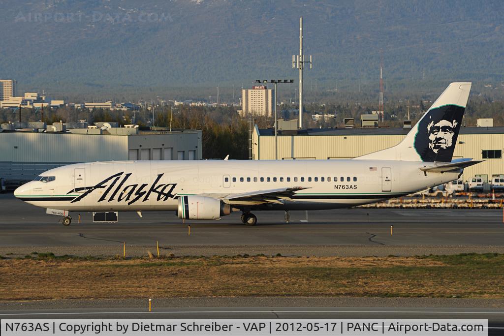 N763AS, 1992 Boeing 737-4Q8 C/N 25100, Alaska Airlines Boeing 737-400