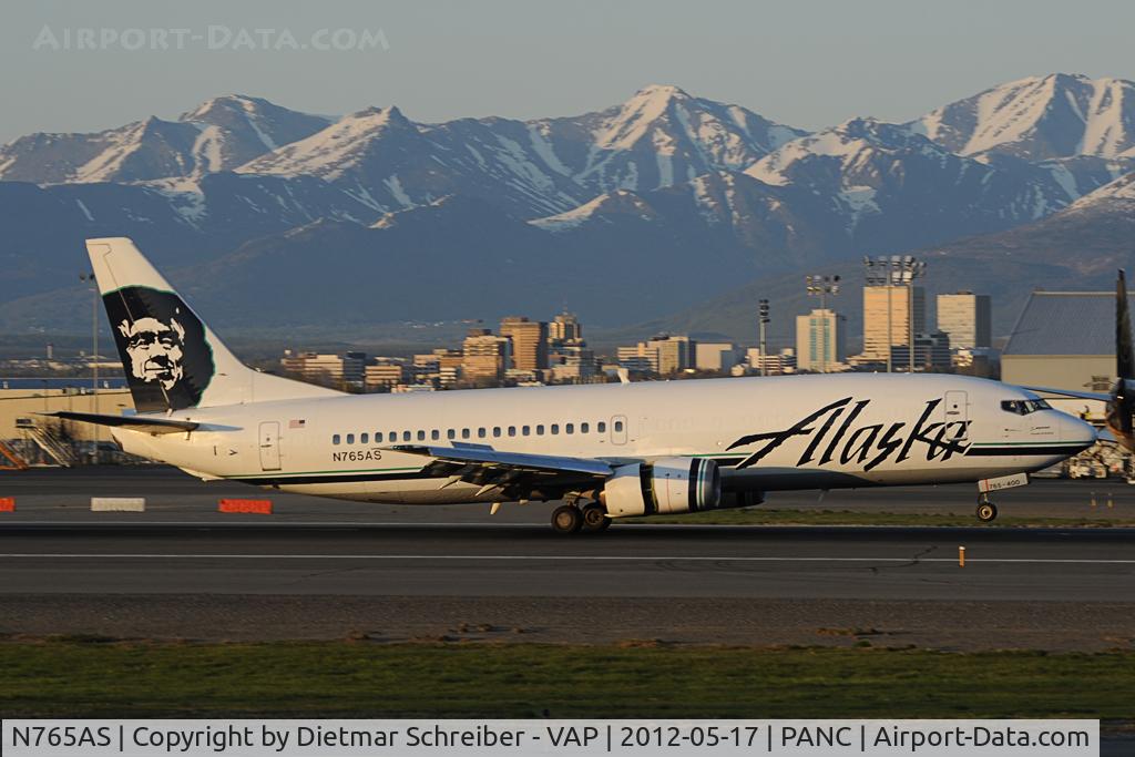 N765AS, 1992 Boeing 737-4Q8 C/N 25102, Alaska Airlines Boeing 737-400