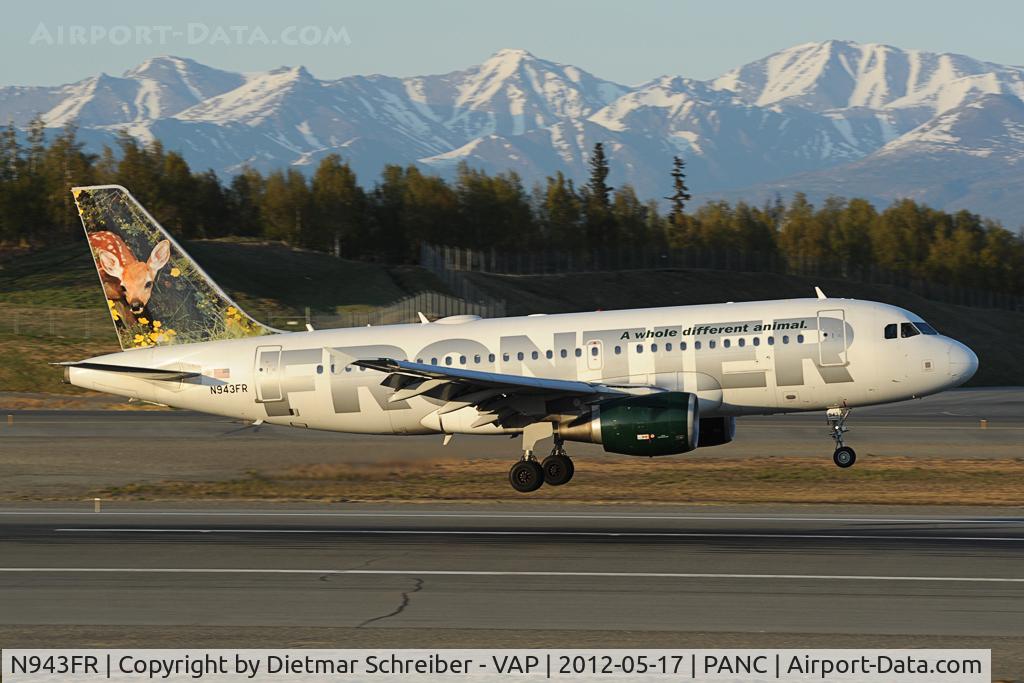 N943FR, 2005 Airbus A319-112 C/N 2518, Frontier Airbus A319