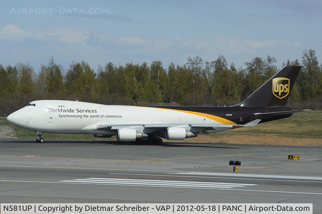 N581UP, 1993 Boeing 747-4R7F C/N 25866, UPS Boeing 747-400