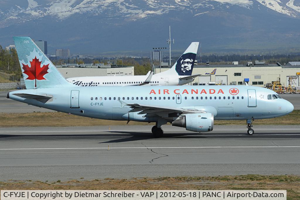 C-FYJE, 1996 Airbus A319-114 C/N 656, Air Canada Airbus 319