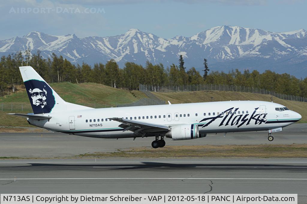 N713AS, 1999 Boeing 737-490 C/N 30161, Alaska Airlines Boeing 737-400