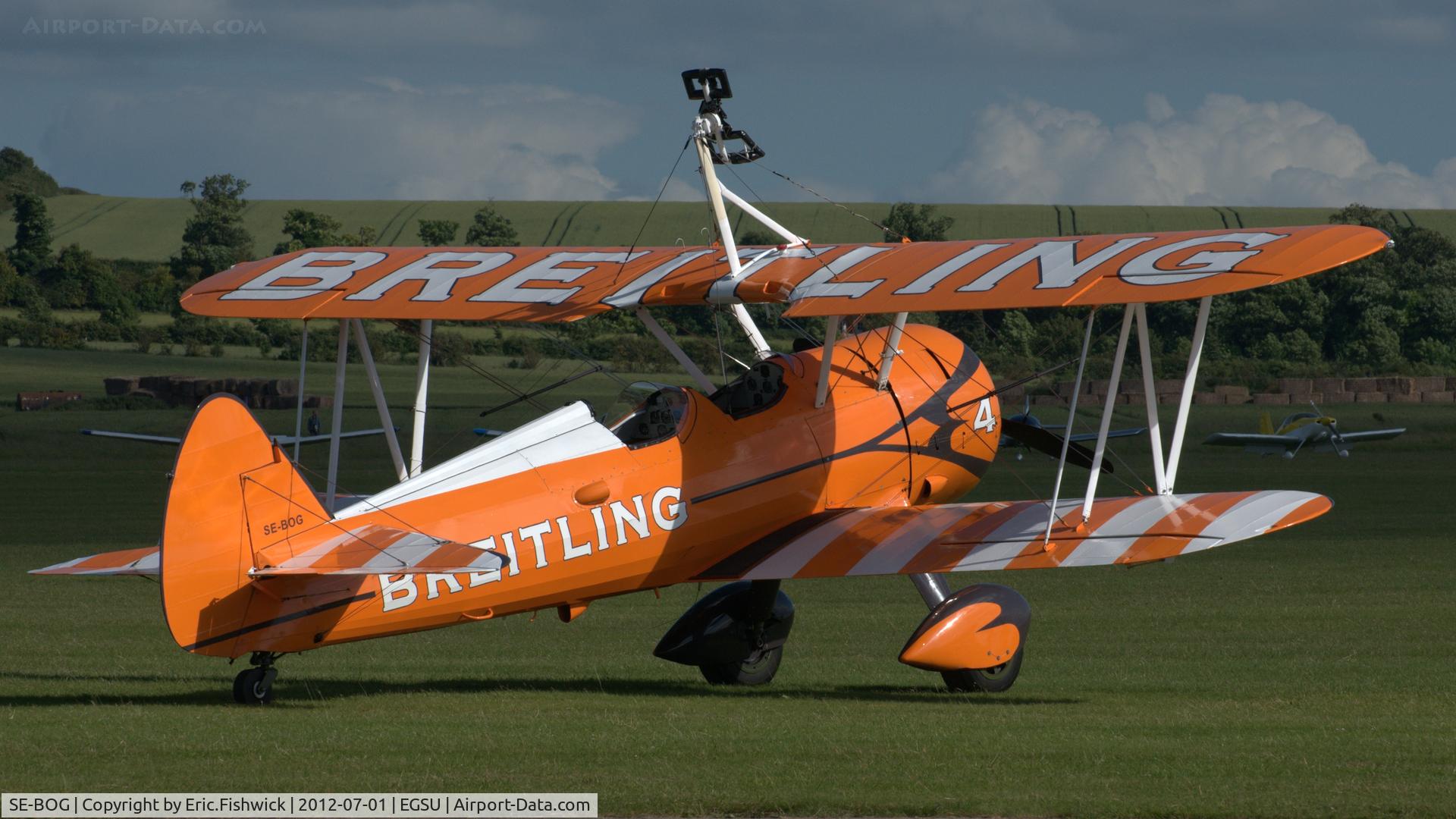 SE-BOG, 1942 Boeing N2S-3 Kaydet (B75N1) C/N 75-7128, 2.SE-BOG at another excellent Flying Legends Air Show (July 2012.)