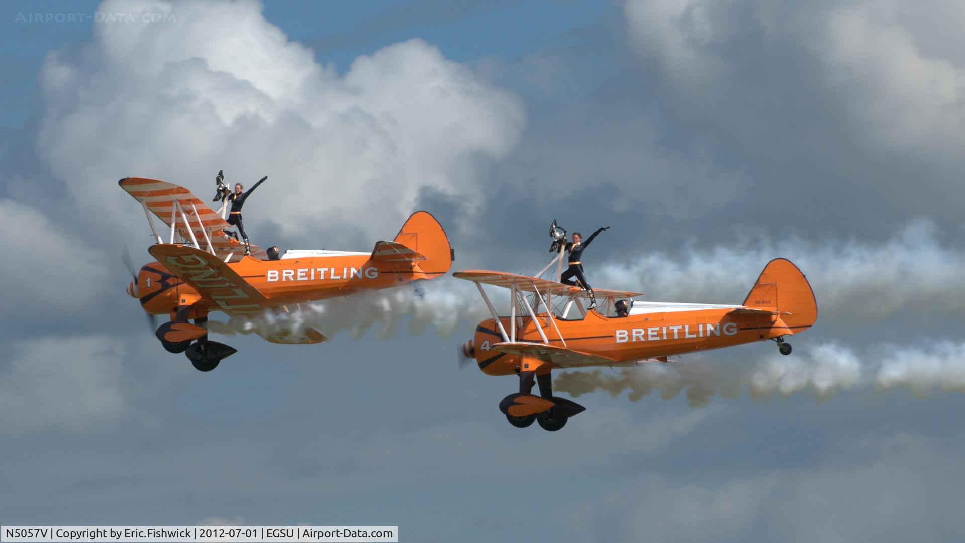 N5057V, 1942 Boeing A75N1(PT17) C/N 75-5598, 45. The Breitling Wingwalkers 