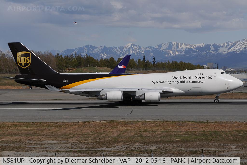N581UP, 1993 Boeing 747-4R7F C/N 25866, UPS Boeing 747-400