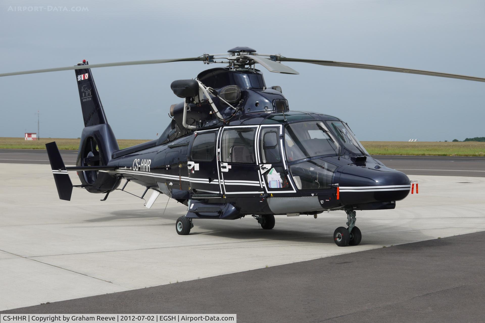 CS-HHR, 2009 Eurocopter AS-365N-3 Dauphin 2 C/N 6841, Parked at Norwich.