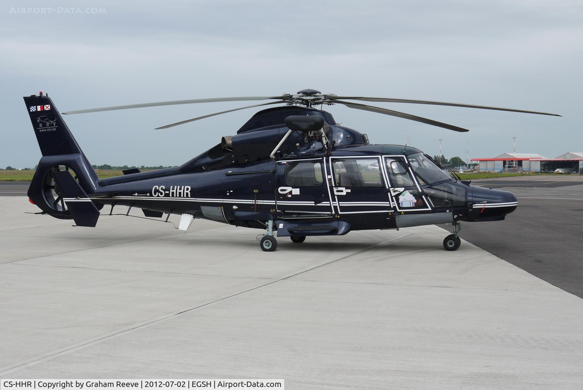 CS-HHR, 2009 Eurocopter AS-365N-3 Dauphin 2 C/N 6841, Parked at Norwich.