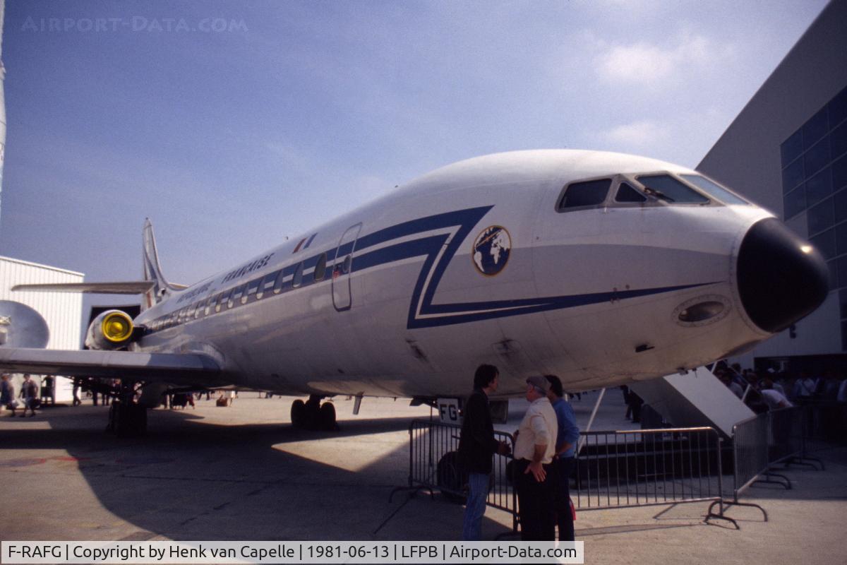 F-RAFG, 1963 Sud Aviation SE-210 Caravelle III C/N 141, Caravelle of the Armee de l' Air (French Air Force) seen during the 1981 Salon at le Bourget, when it was in top shape! Part of the collection of the Musee de l' Air et de l' Espace.