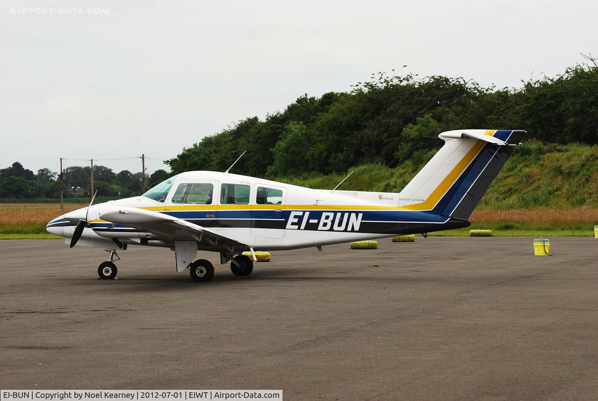 EI-BUN, Beech 76 Duchess Duchess C/N ME-371, Parked on the apron at Weston.