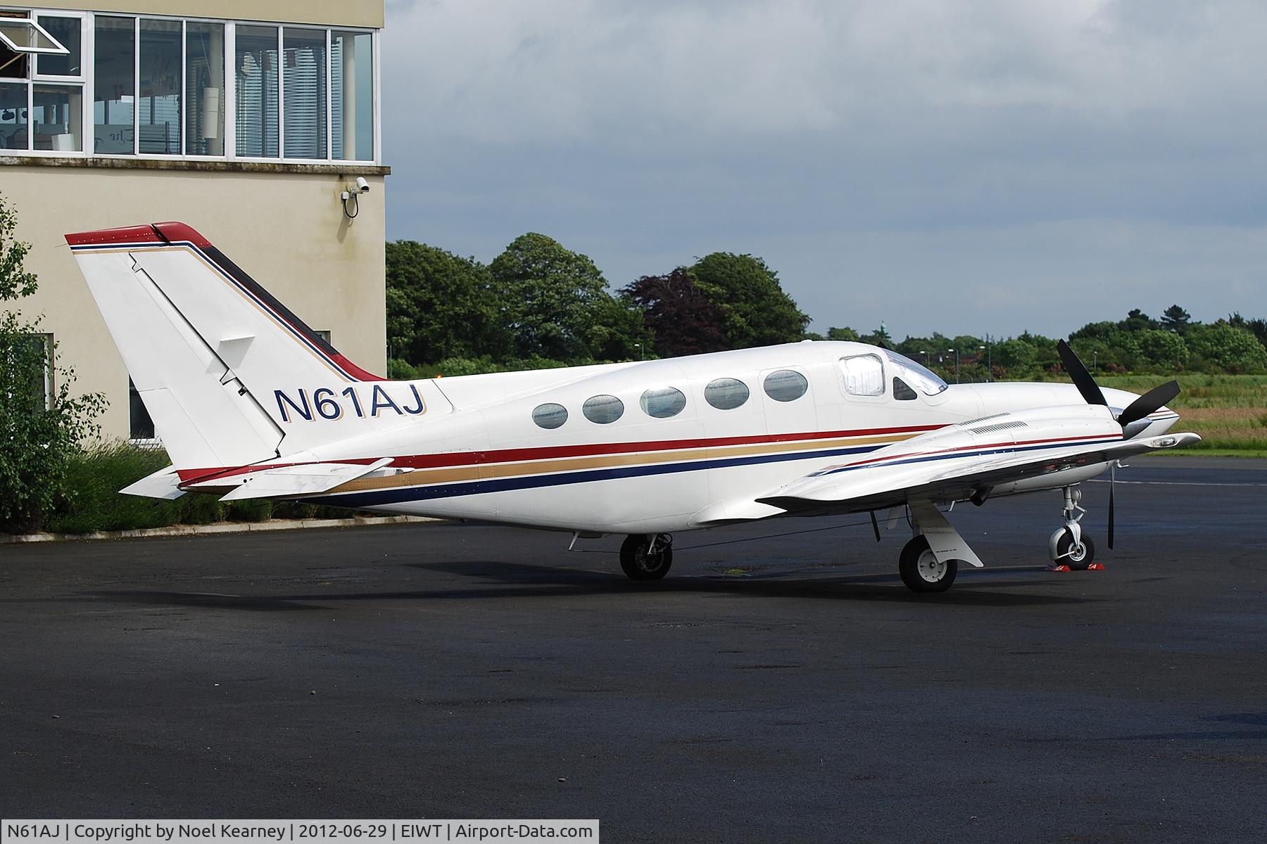 N61AJ, Cessna 421C Golden Eagle C/N 421C0457, Parked on the apron at Weston.