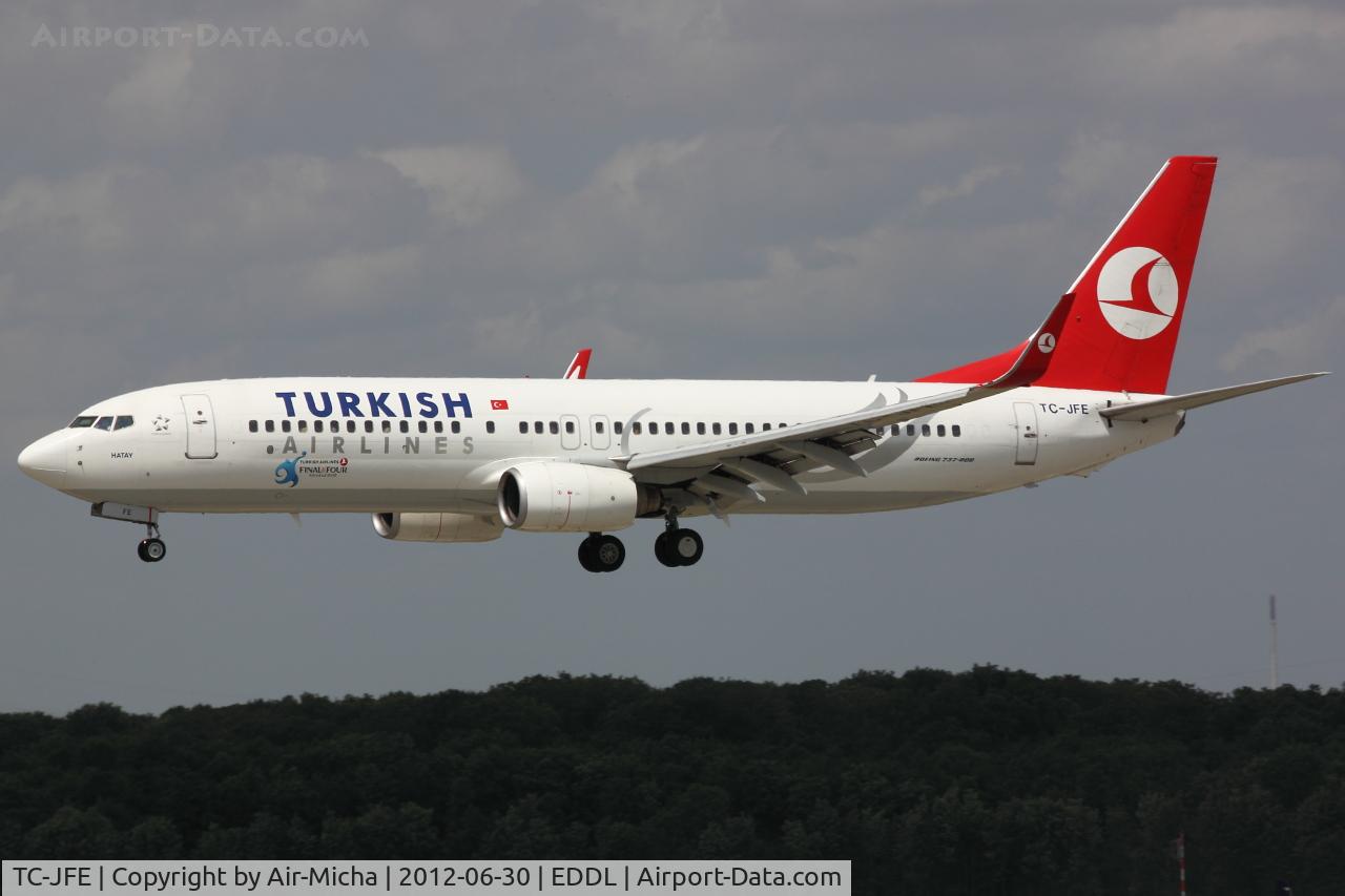 TC-JFE, 1998 Boeing 737-8F2 C/N 29767/95, Turkish Airlines, Boeing 737-8F2 (WL), CN: 29767/0095, Name: Hatay