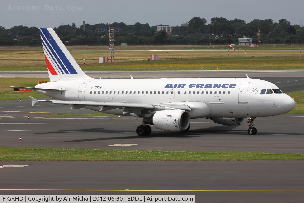 F-GRHD, 1999 Airbus A319-111 C/N 1000, Air France, Airbus A319-111, CN: 1000