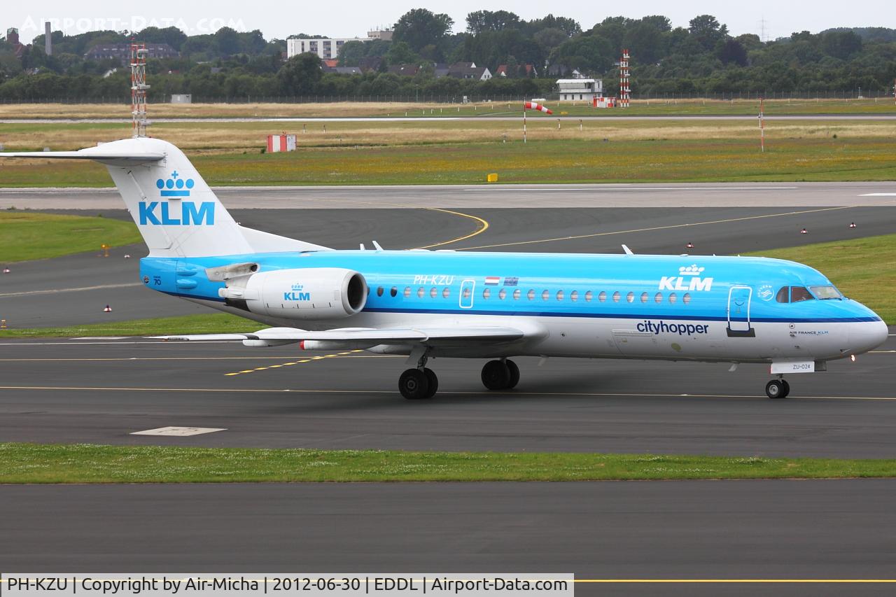 PH-KZU, 1995 Fokker 70 (F-28-0070) C/N 11543, KLM Cityhopper, Fokker F70, CN: 11543