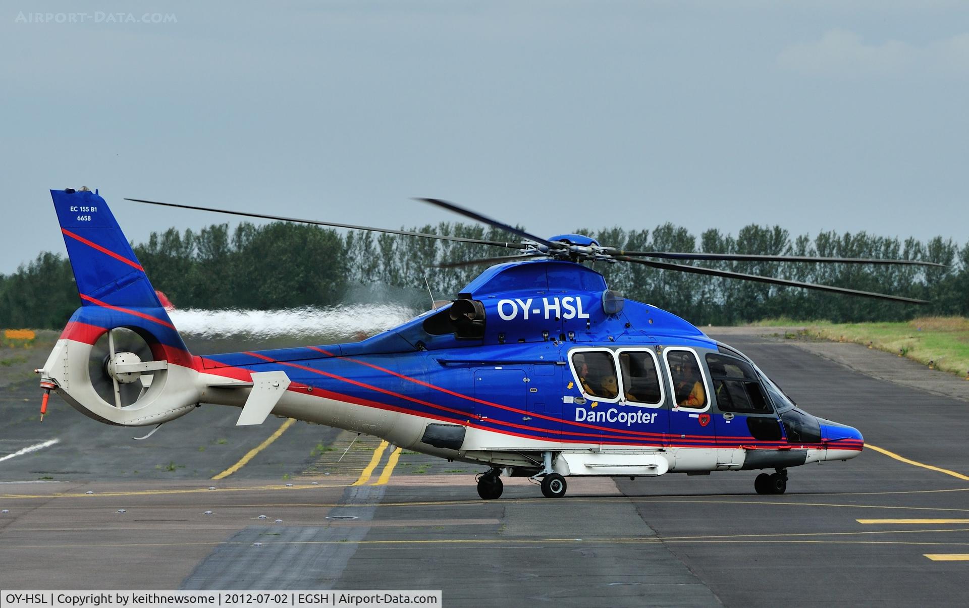 OY-HSL, 2003 Eurocopter EC-155B-1 C/N 6658, DanCopter off to work !