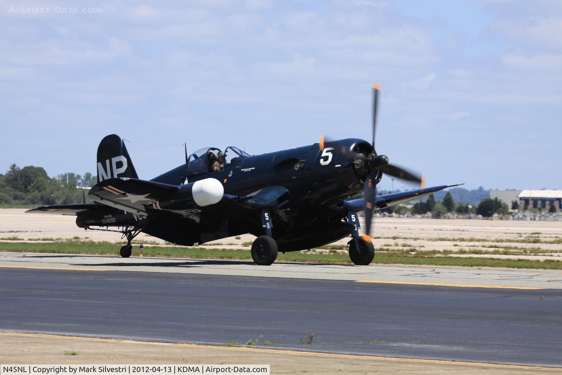 N45NL, 1951 Vought F4U-5NL Corsair C/N 124692, Davis Monthan Airshow Practice Day
