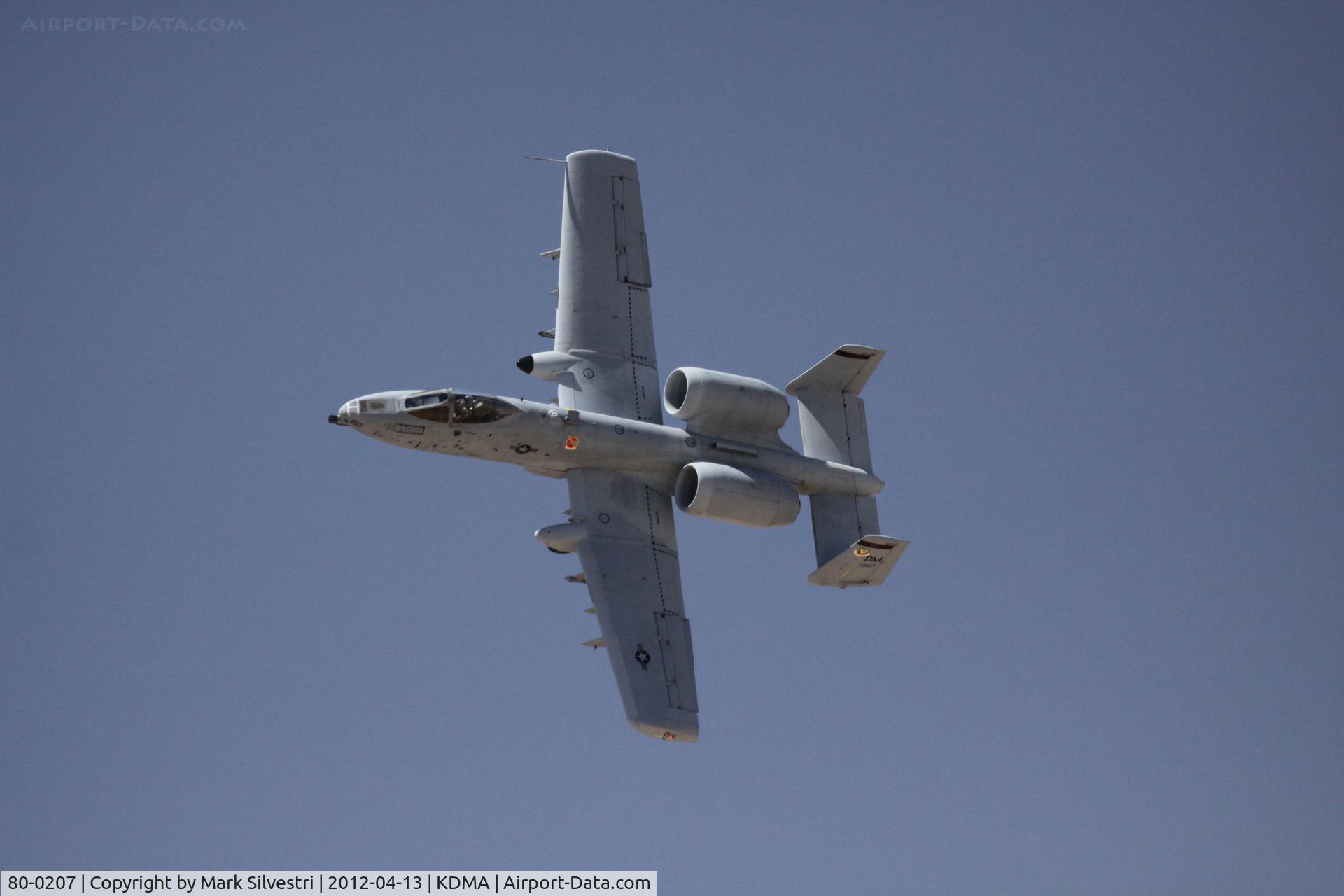 80-0207, 1980 Fairchild Republic A-10A Thunderbolt II C/N A10-0557, Davis Monthan Airshow Practice Day
