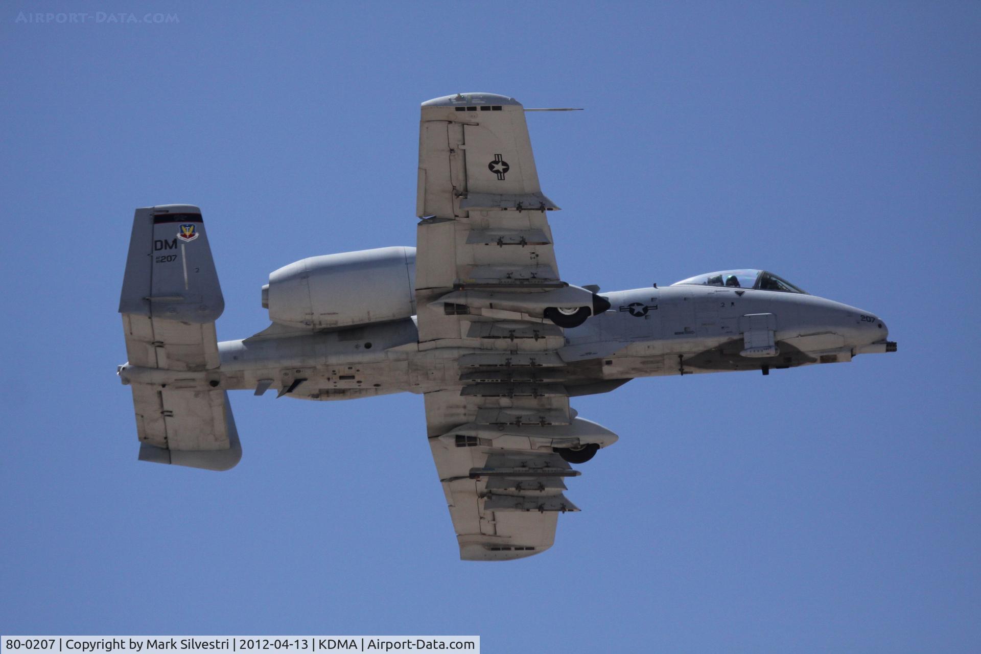 80-0207, 1980 Fairchild Republic A-10A Thunderbolt II C/N A10-0557, Davis Monthan Airshow Practice Day