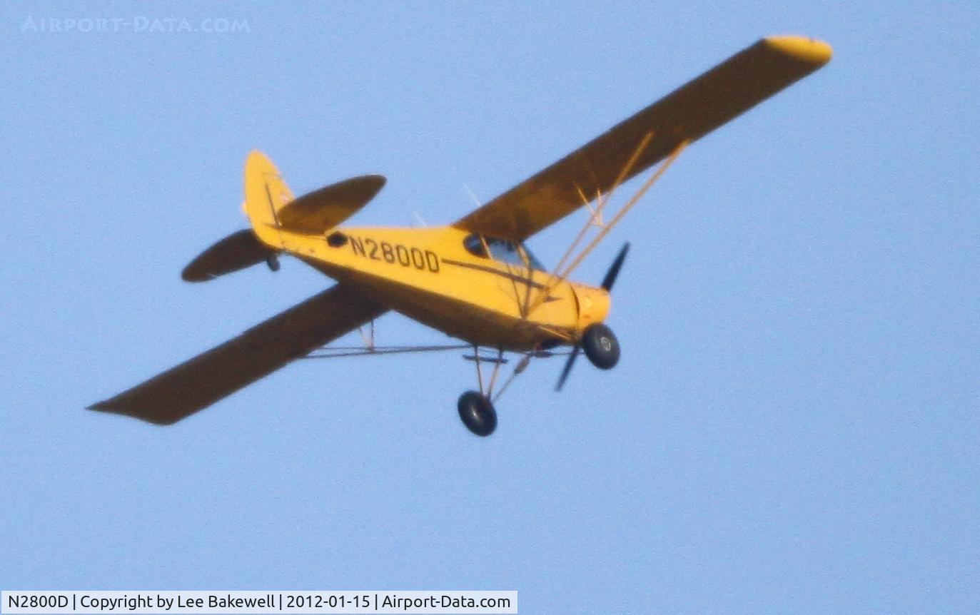 N2800D, 1947 Piper PA-12 Super Cruiser C/N 12-1637, Photo taken while aircraft was operating over Forest Lake, MN