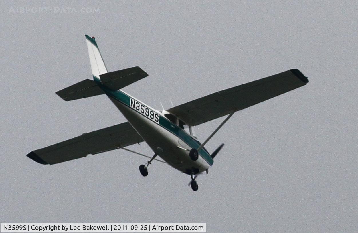 N3599S, 1963 Cessna 172E C/N 17250799, Photo taken while aircraft was operating over Forest Lake, MN