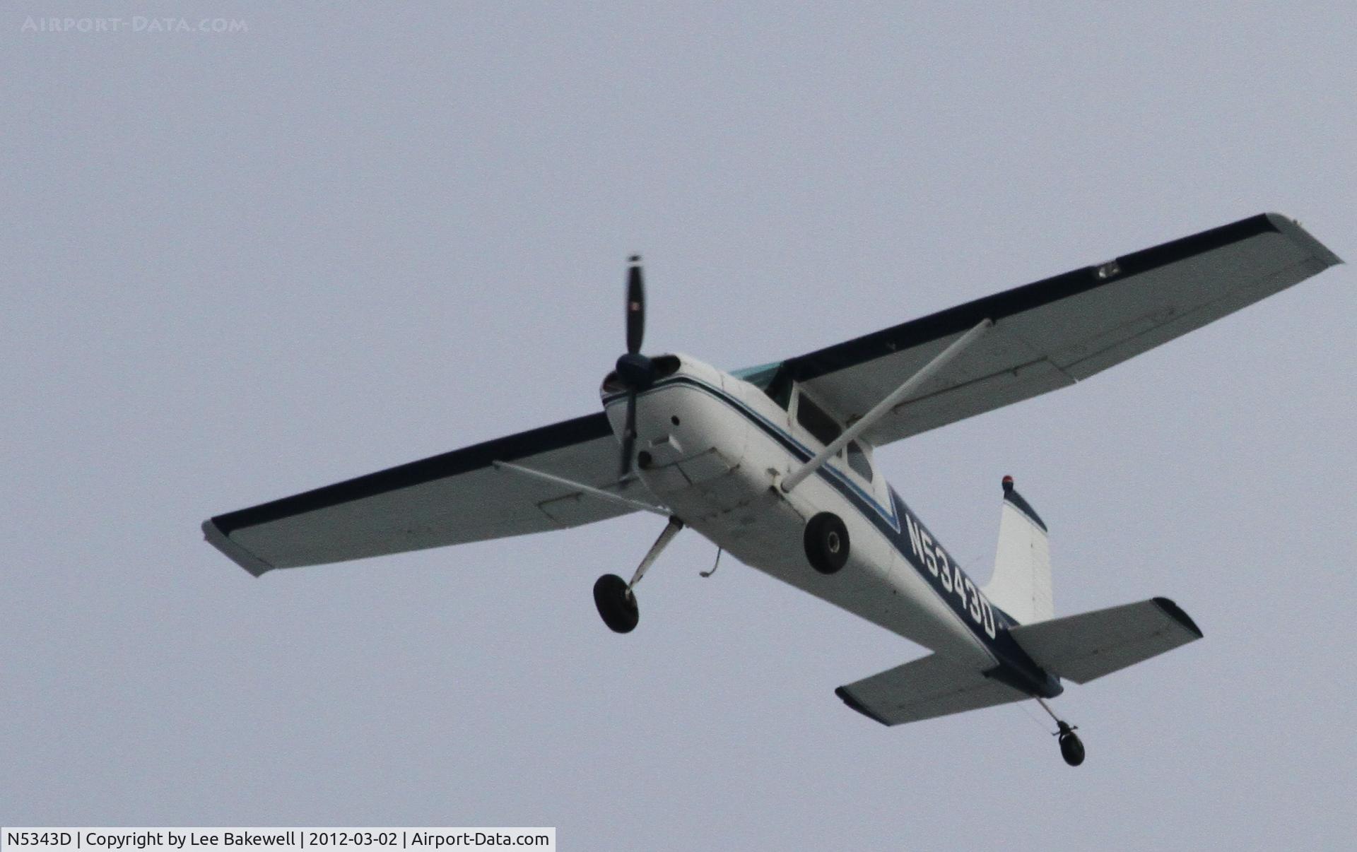 N5343D, 1958 Cessna 180A C/N 50241, Photo taken while aircraft was operating over Forest Lake, MN