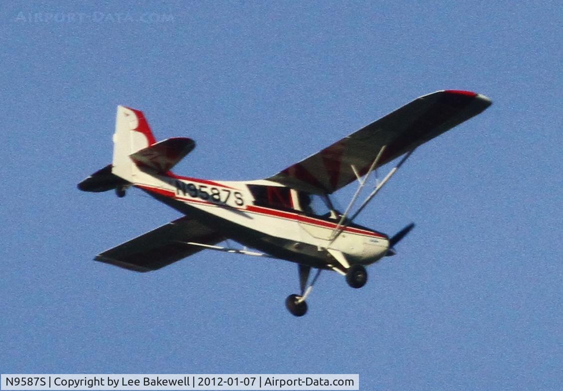 N9587S, 1965 Champion 7GCAA Citabria C/N 5, Photo taken while aircraft was operating over Forest Lake, MN