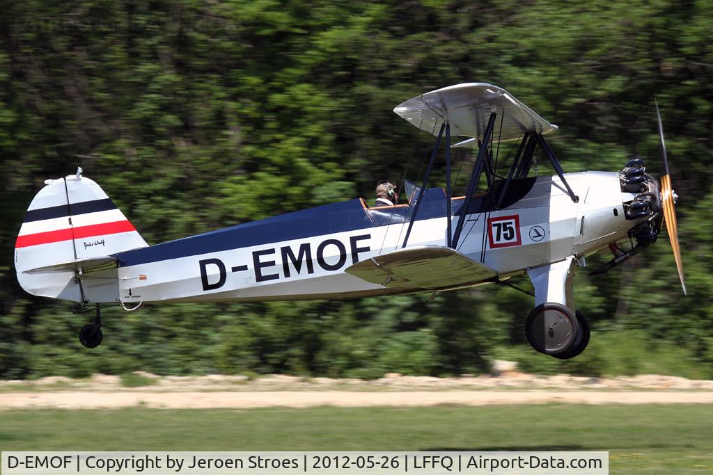 D-EMOF, 1937 Focke-Wulf Fw-44J Stieglitz C/N 82, visitor at the annual air show at LFFQ