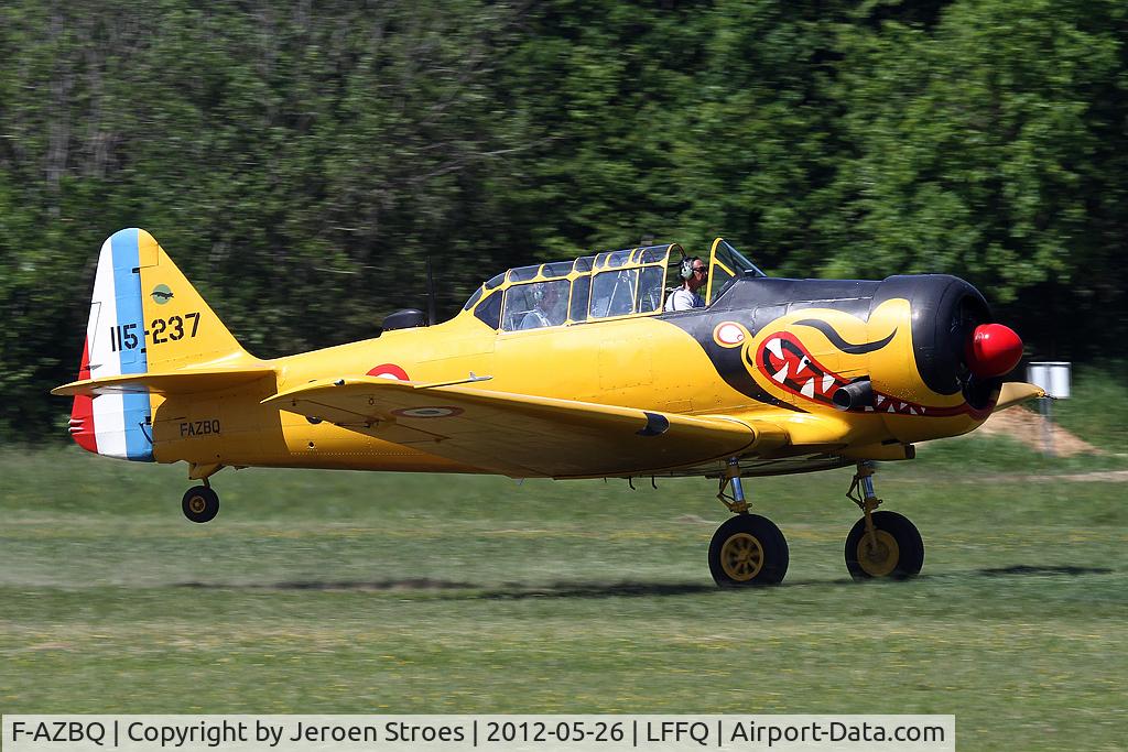F-AZBQ, North American T-6G Texan C/N 182-535, visitor at the annual air show at LFFQ