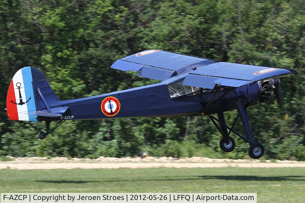 F-AZCP, Morane-Saulnier MS-502 Criquet C/N 320, visitor at the annual air show at LFFQ