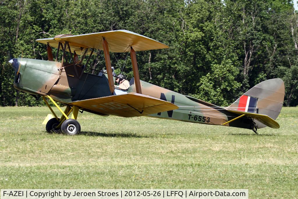 F-AZEI, 1941 De Havilland DH-82A Tiger Moth II C/N 84882, visitor at the annual airshow at LFFQ