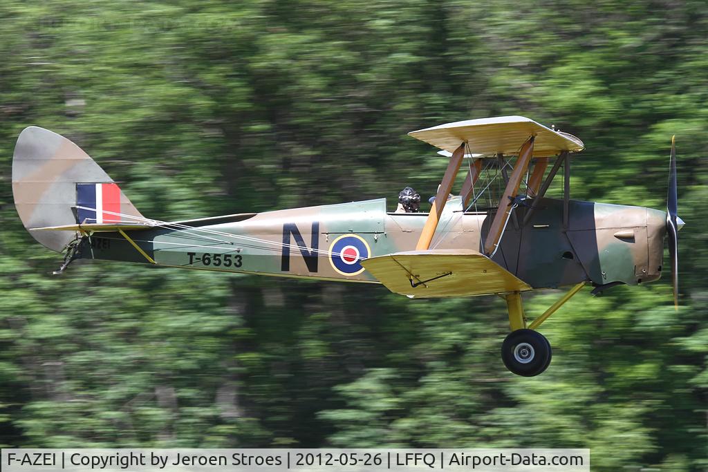 F-AZEI, 1941 De Havilland DH-82A Tiger Moth II C/N 84882, visitor at the annual airshow at LFFQ