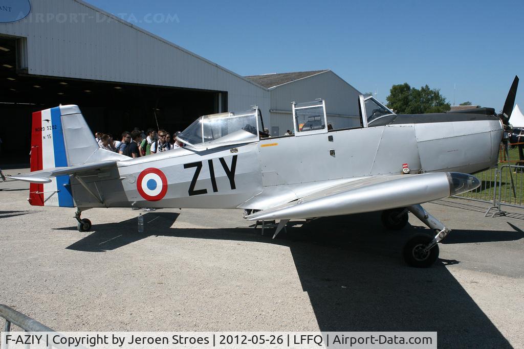 F-AZIY, Nord 3202 Master C/N 15, visitor at the annual airshow at LFFQ